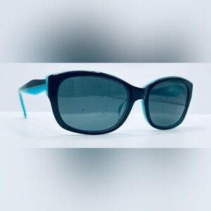 Betsyville Black Teal Oval Sunglasses Frames Only